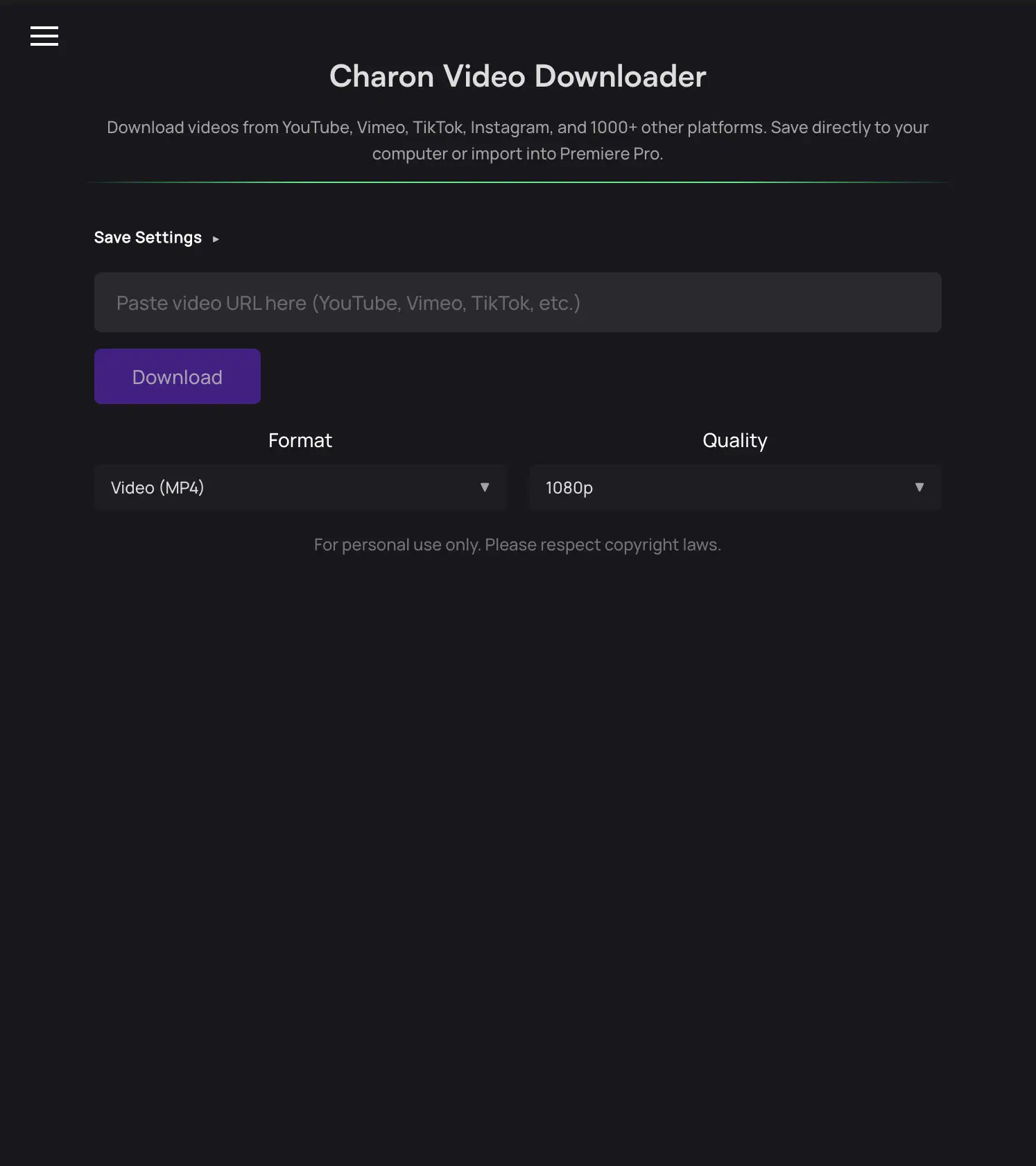 Charon Video Downloader