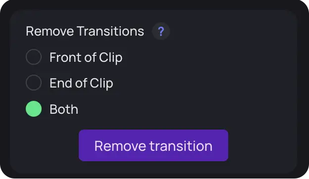 Transition Removal Tool