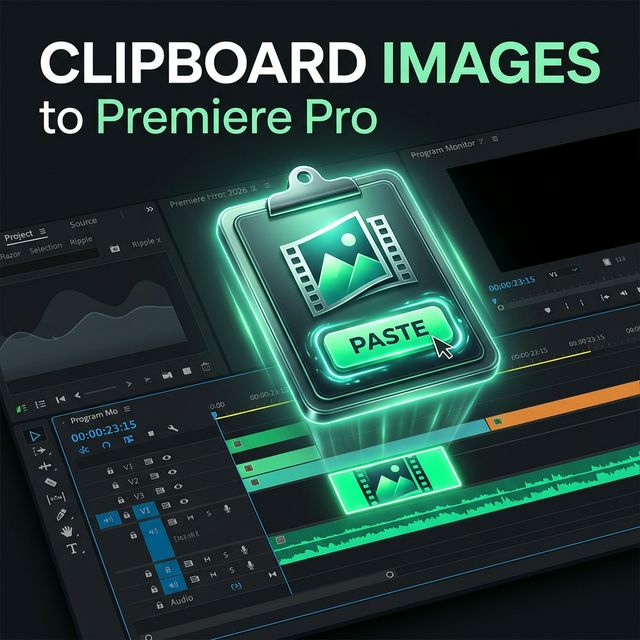 How to Paste Clipboard Images to Premiere Pro in 2026
