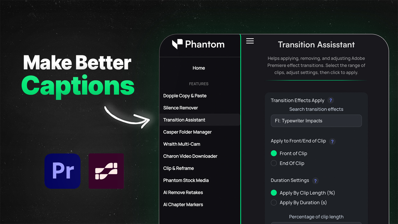 Transition Assistant: The Free Plugin to work with Transitions Effects