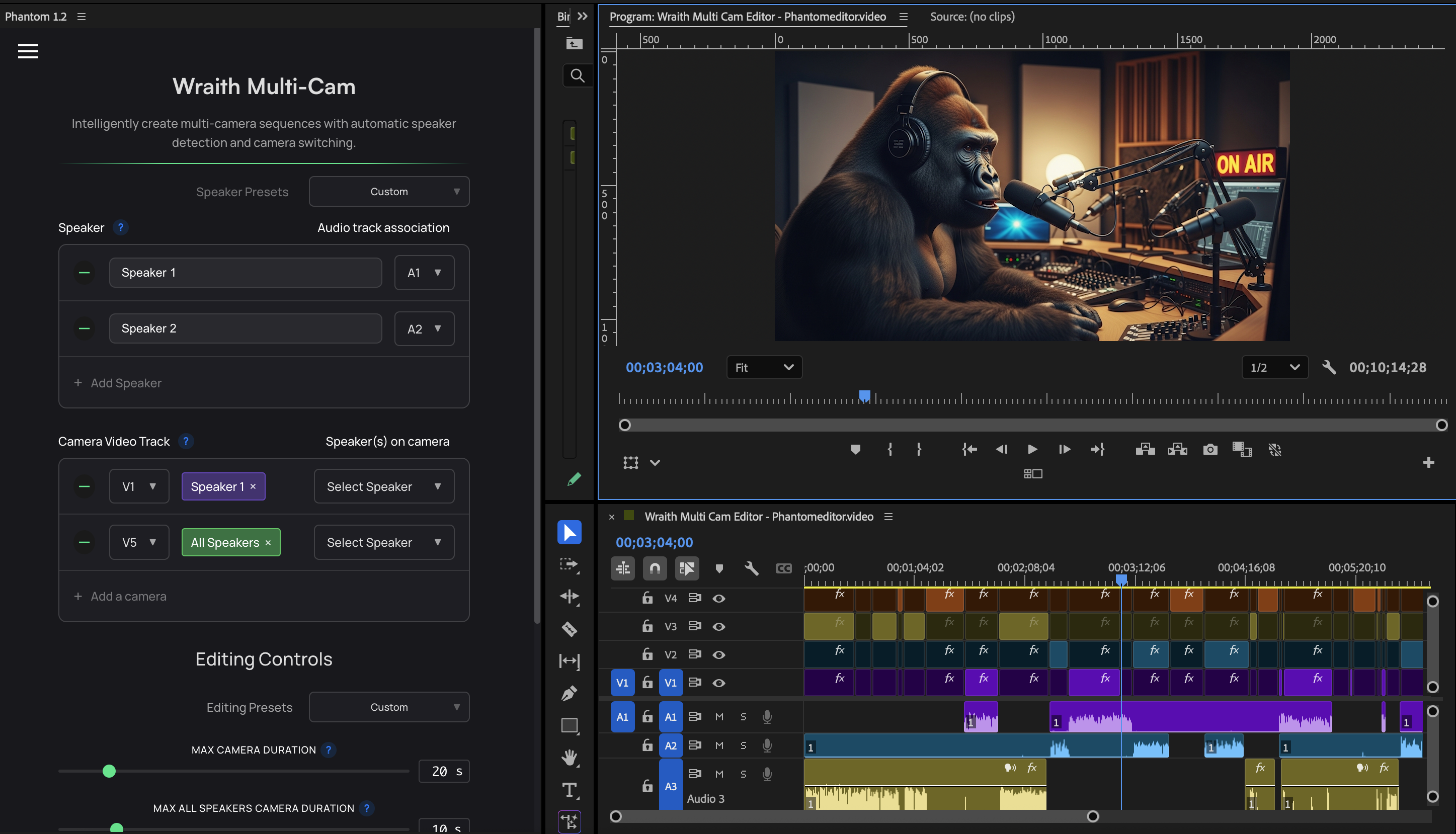 Putting Wraith Multi-Cam Editor to the Test